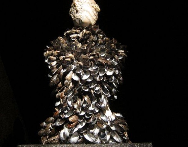 alexander mcqueen shell dress